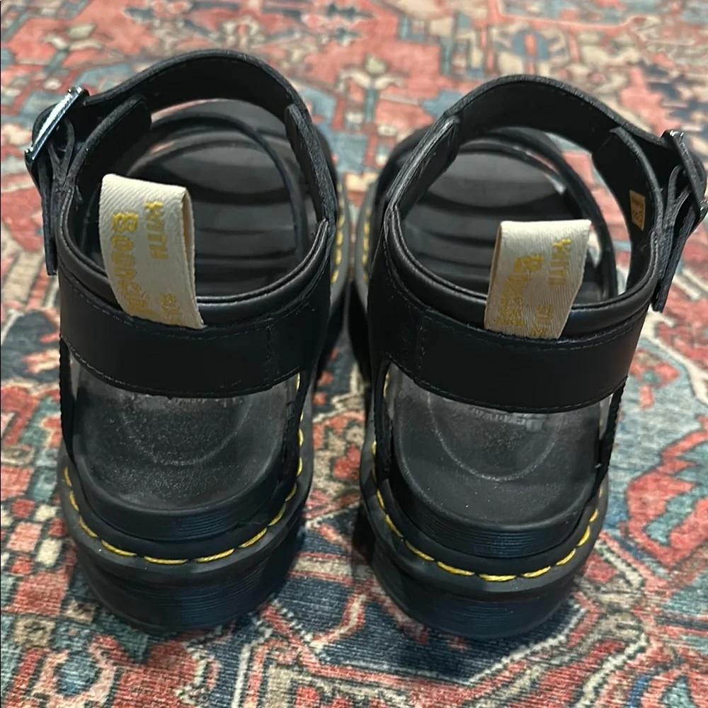 Dr. Martens Blaire Black Leather Sandals - Picture 4 of 6